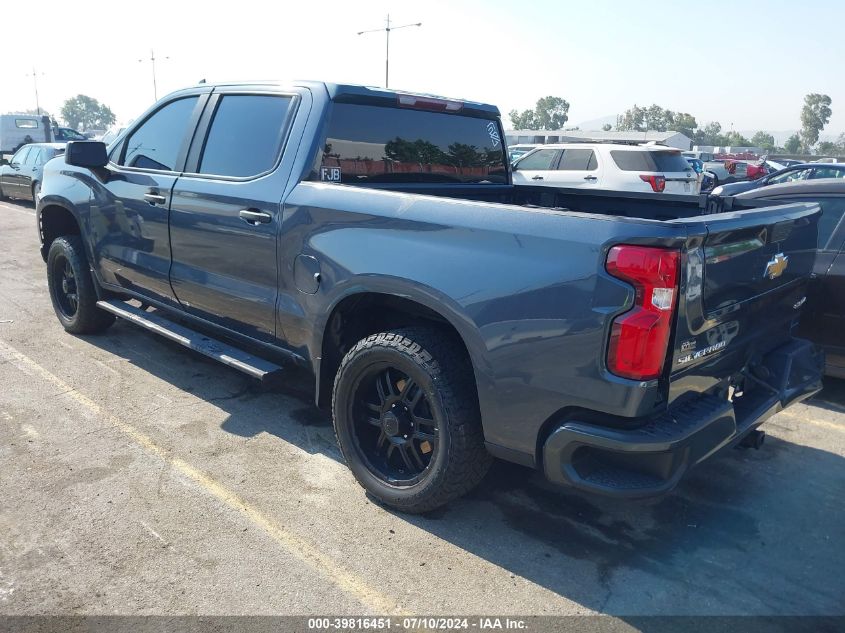 2021 Chevrolet Silverado 1500 2Wd Short Bed Custom VIN: 1GCPWBEK8MZ443856 Lot: 39816451