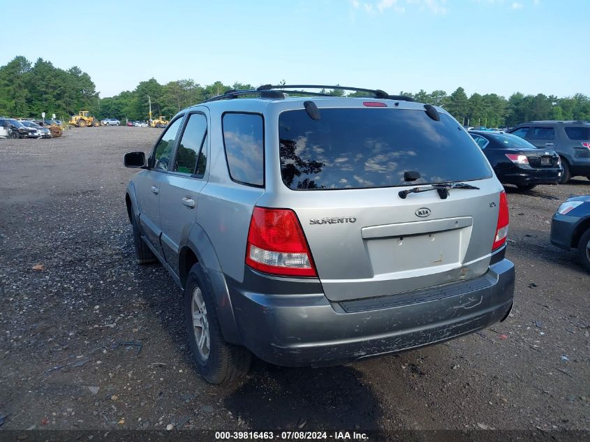 KNDJC733545235089 2004 Kia Sorento Ex/Lx