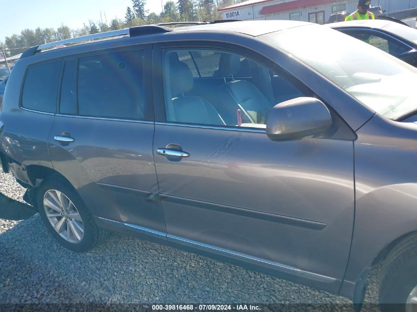 2012 Toyota Highlander Hybrid Limited V6 VIN: JTEDC3EH2C2010185 Lot: 39816468