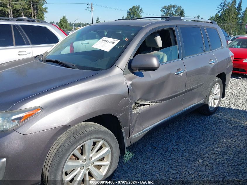 2012 Toyota Highlander Hybrid Limited V6 VIN: JTEDC3EH2C2010185 Lot: 39816468