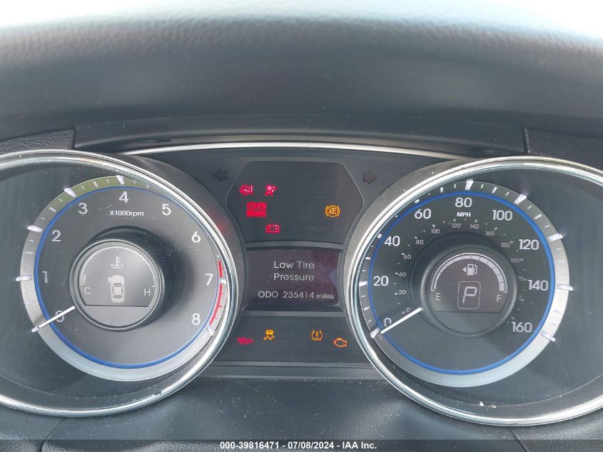 2014 Hyundai Sonata Gls VIN: 5NPEB4AC9EH922860 Lot: 39816471