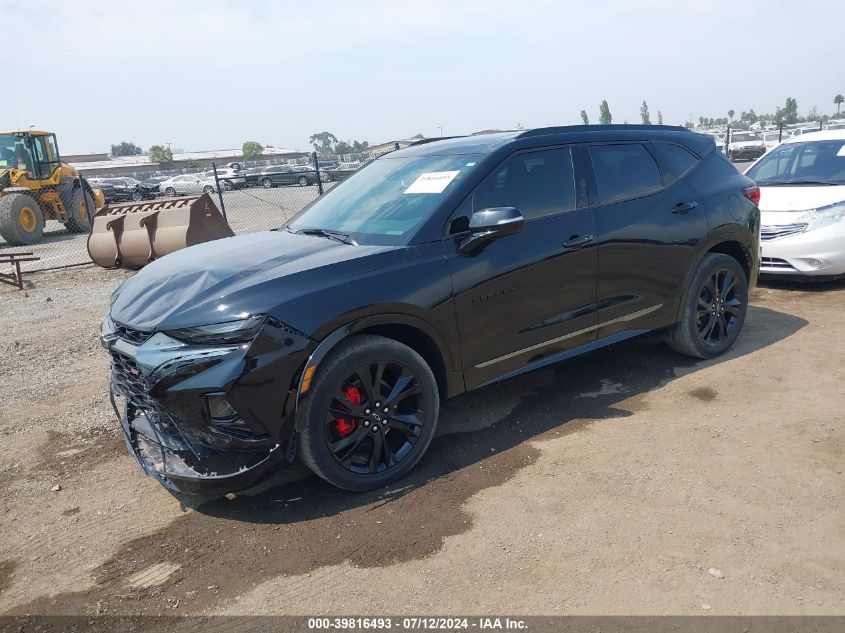 2022 Chevrolet Blazer Fwd Rs VIN: 3GNKBERSXNS211959 Lot: 39816493