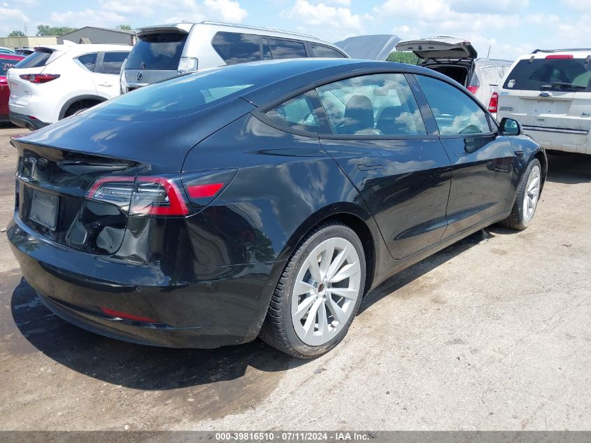 2021 Tesla Model 3 Standard Range Plus Rear-Wheel Drive VIN: 5YJ3E1EA2MF068412 Lot: 39816510