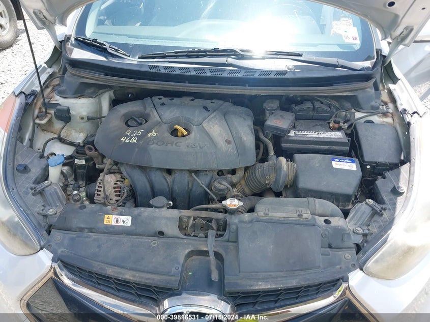 2013 Hyundai Elantra Se VIN: KMHDH6AE6DU011473 Lot: 39816531