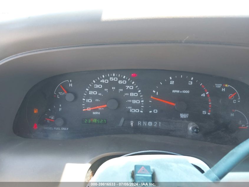 2002 Ford Excursion Limited VIN: 1FMSU43F82EA47797 Lot: 39816533