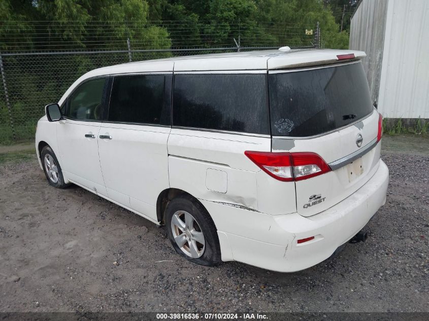 2014 Nissan Quest Sv VIN: JN8AE2KP7E9106626 Lot: 39816536