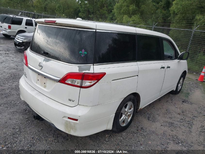 2014 Nissan Quest Sv VIN: JN8AE2KP7E9106626 Lot: 39816536
