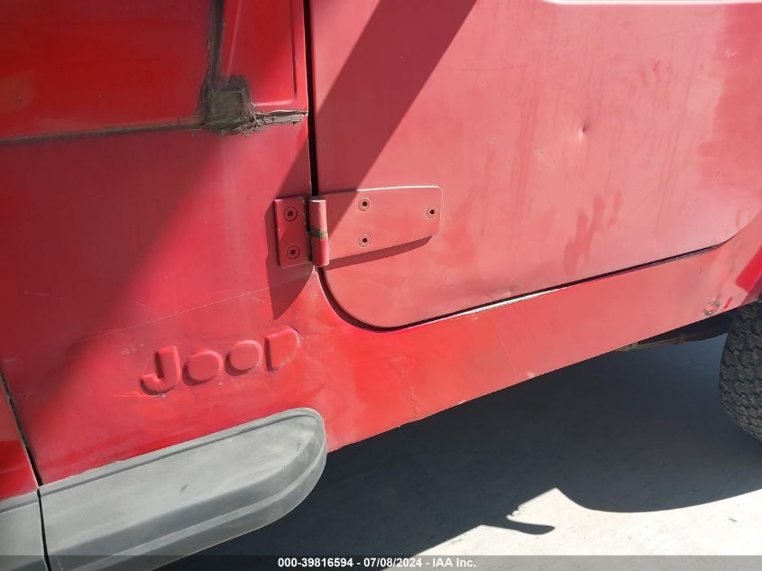 1993 Jeep Wrangler / Yj VIN: 1J4FY29S1PP226904 Lot: 39816594