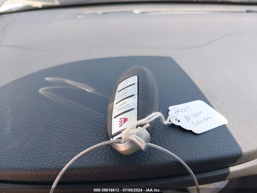 2015 Nissan Sentra Sv VIN: 3N1AB7AP8FY349699 Lot: 39816613