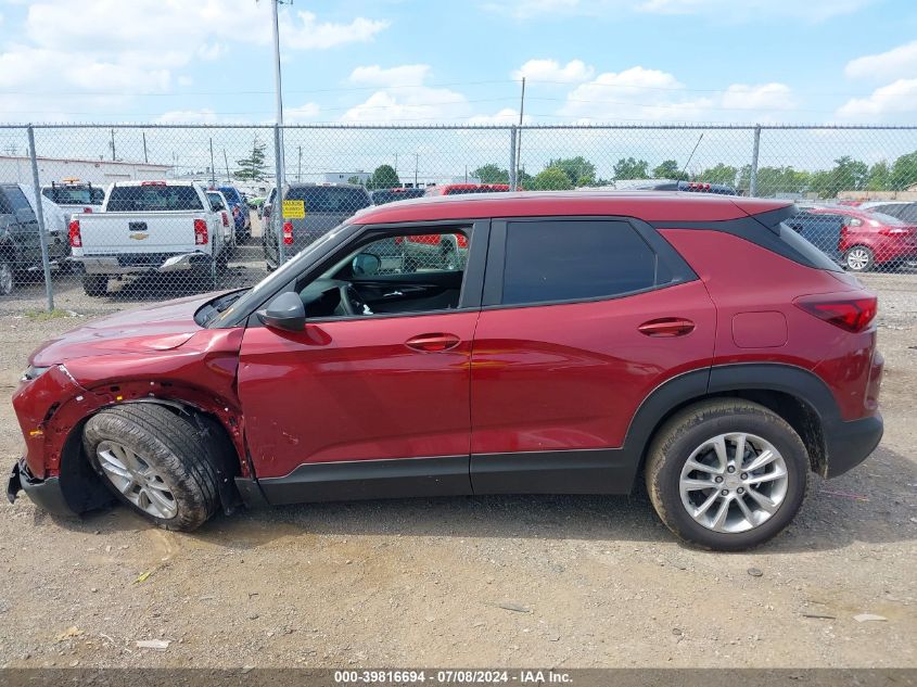 2024 Chevrolet Trailblazer Fwd Ls VIN: KL79MMS2XRB076826 Lot: 39816694