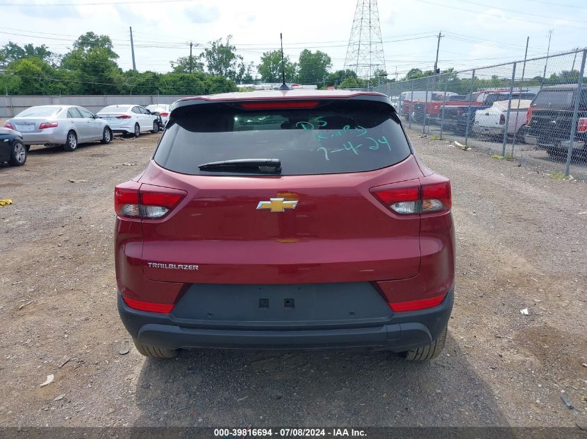 2024 Chevrolet Trailblazer Fwd Ls VIN: KL79MMS2XRB076826 Lot: 39816694