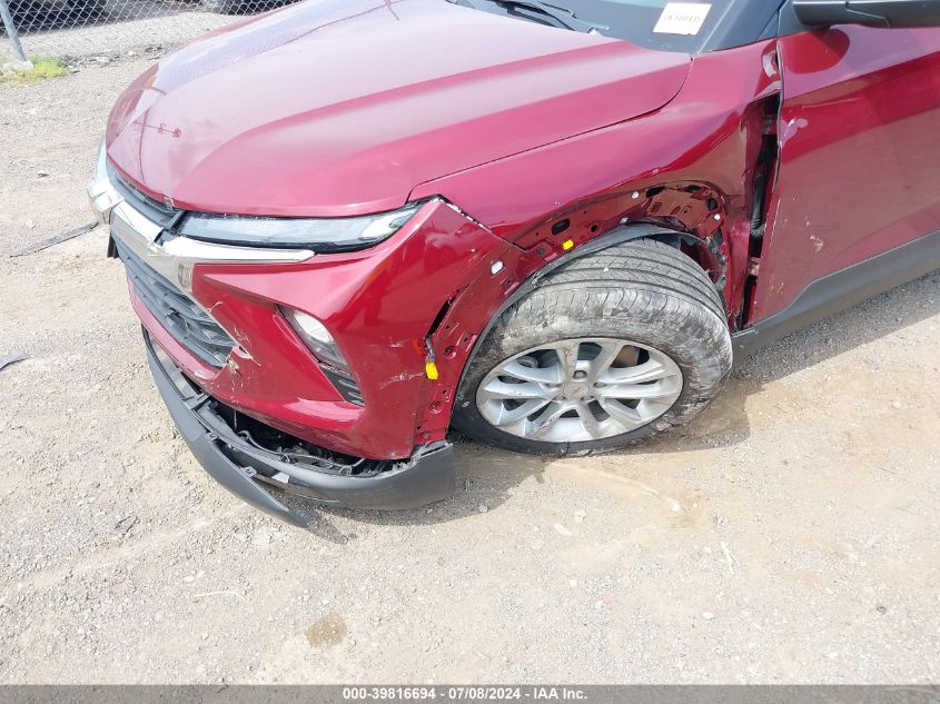 2024 Chevrolet Trailblazer Fwd Ls VIN: KL79MMS2XRB076826 Lot: 39816694