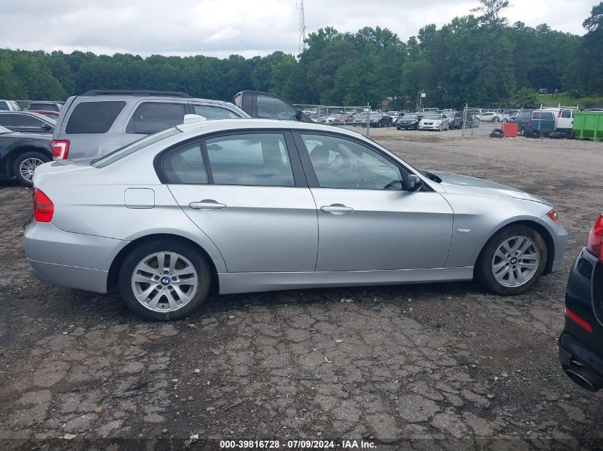 2006 BMW 325I VIN: WBAVB13586KR58326 Lot: 39816728