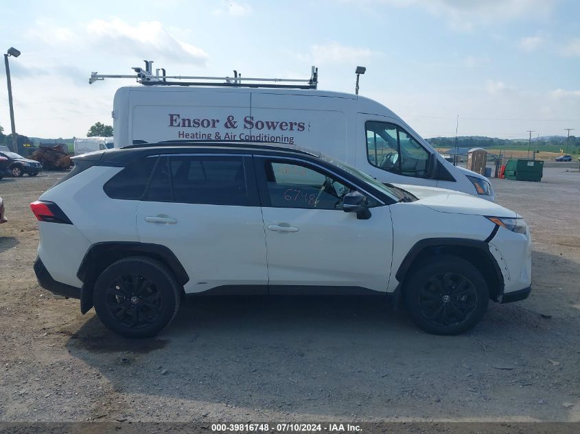 2022 Toyota Rav4 Hybrid Xse VIN: JTME6RFV2NJ020439 Lot: 39816748