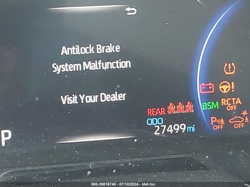 2022 Toyota Rav4 Hybrid Xse VIN: JTME6RFV2NJ020439 Lot: 39816748