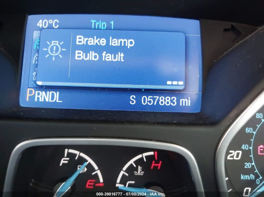 2014 Ford Focus Se VIN: 1FADP3K2XEL166180 Lot: 39816777