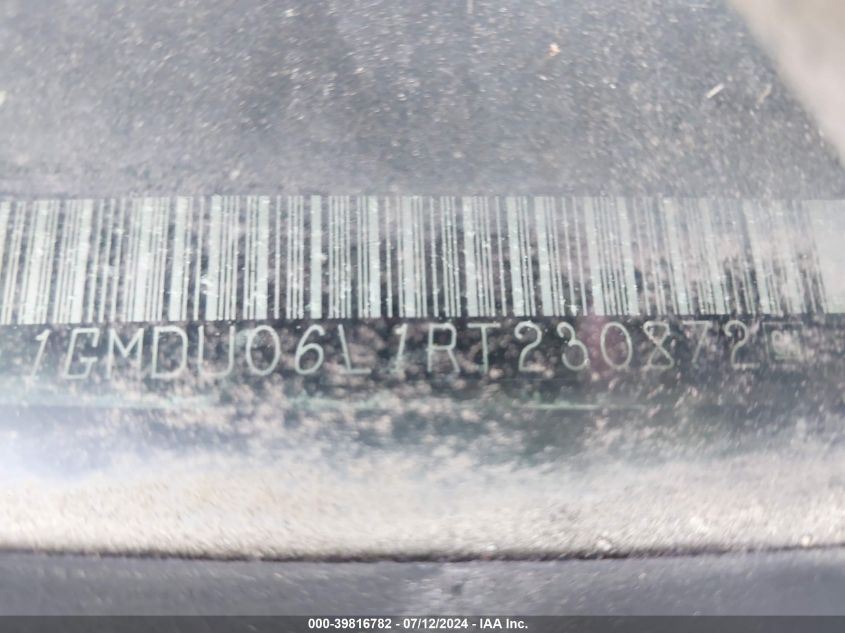 1994 Pontiac Trans Sport VIN: 1GMDU06L1RT230872 Lot: 39816782