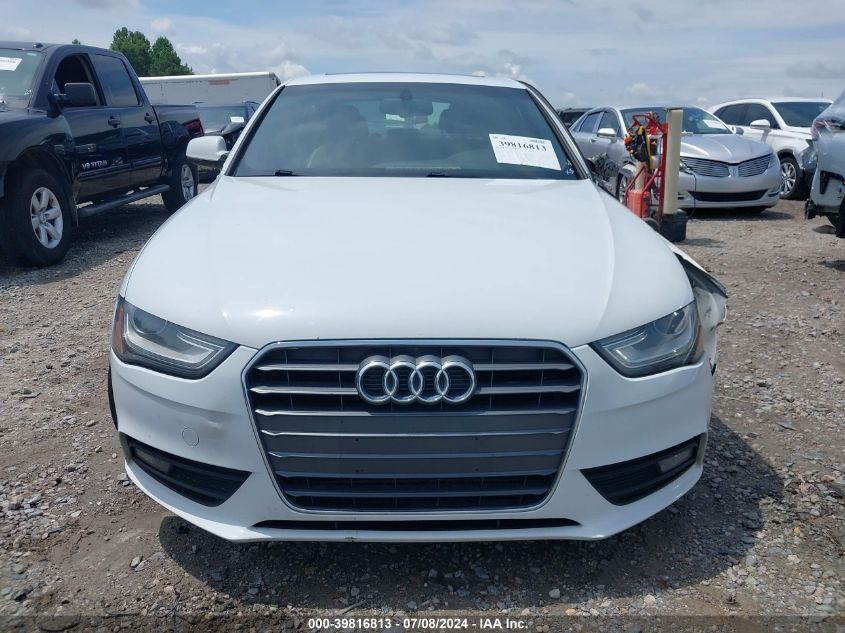 2013 Audi A4 2.0T Premium VIN: WAUFFAFLXDN049132 Lot: 39816813