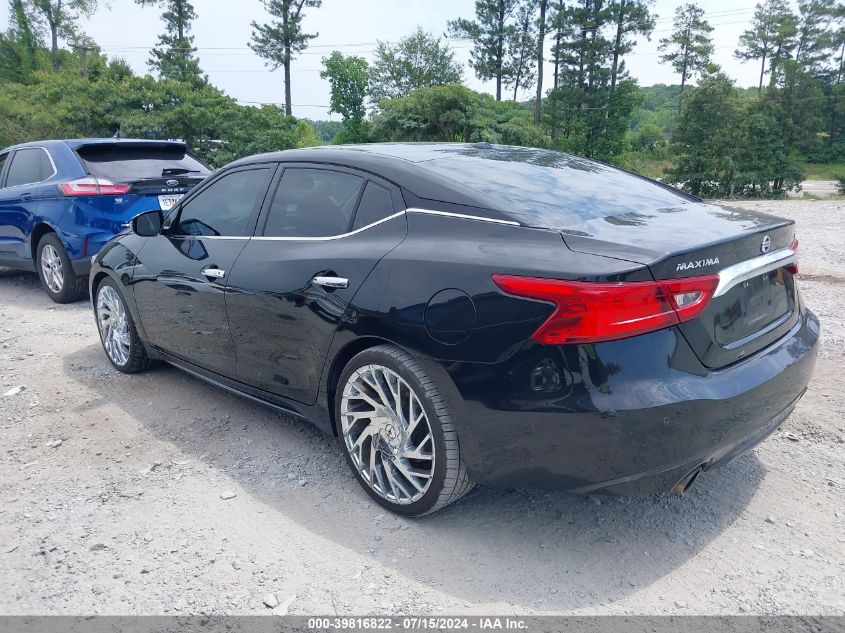 2017 Nissan Maxima 3.5 Sv VIN: 1N4AA6AP4HC443834 Lot: 39816822