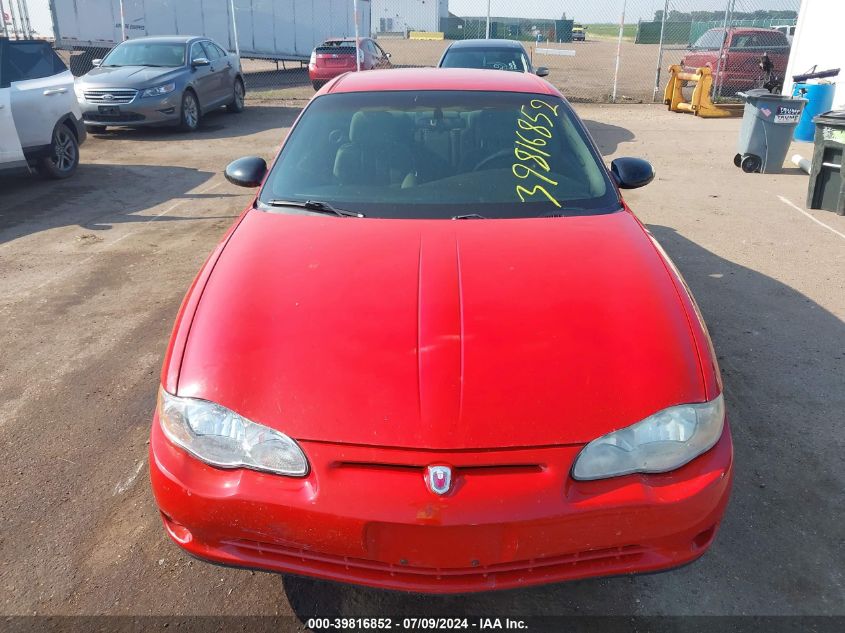 2004 Chevrolet Monte Carlo Ls VIN: 2G1WW12E949139698 Lot: 39816852