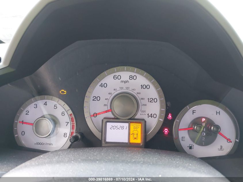 2010 Honda Pilot Ex VIN: 5FNYF4H48AB001075 Lot: 39816869