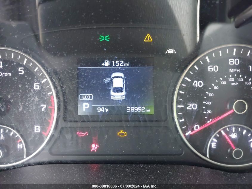 2020 Kia Optima S VIN: 5XXGT4L30LG402820 Lot: 39816886