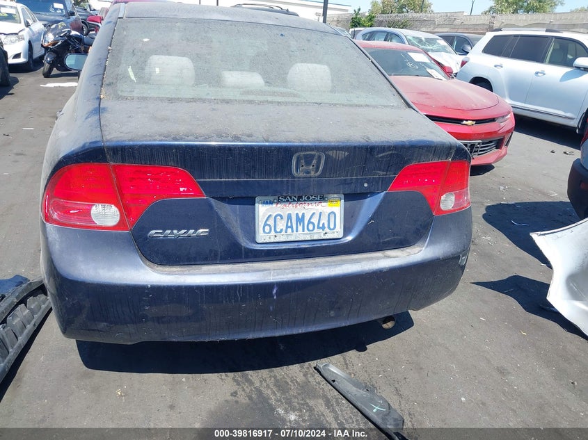 2008 Honda Civic Lx VIN: 1HGFA16528L041452 Lot: 39816917