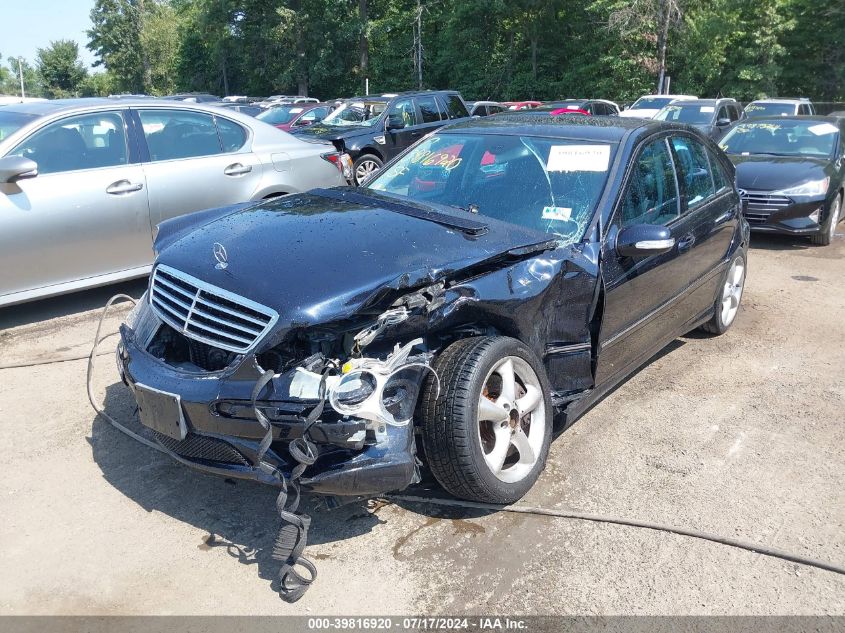 2005 Mercedes-Benz C 230 Kompressor Sport VIN: WDBRF40J05F687201 Lot: 39816920