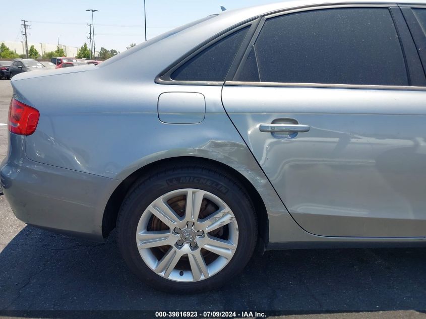 2011 Audi A4 Premium VIN: WAUAFAFL5BN052155 Lot: 39816923