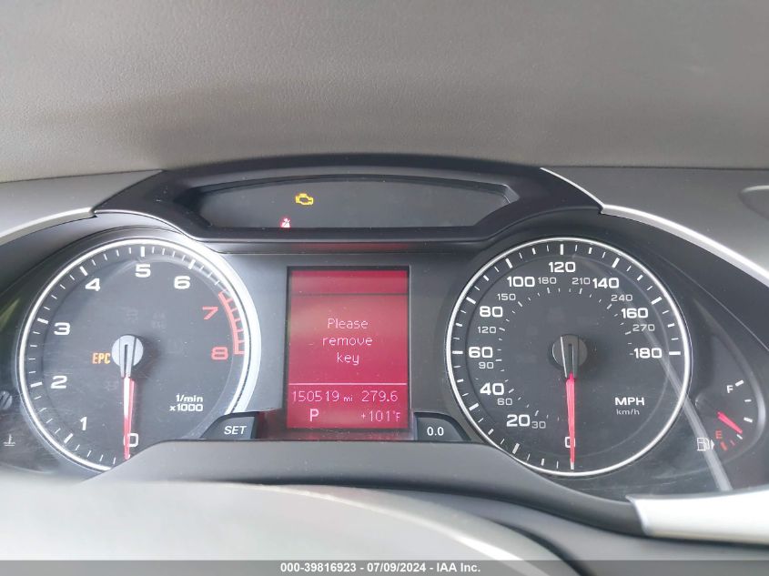 2011 Audi A4 Premium VIN: WAUAFAFL5BN052155 Lot: 39816923