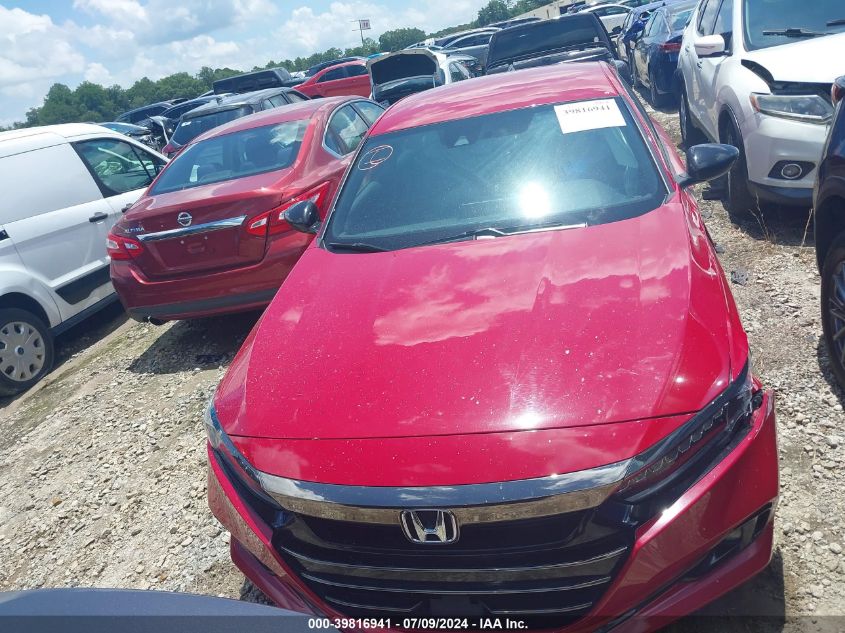 2021 Honda Accord Sport VIN: 1HGCV1F37MA089167 Lot: 39816941