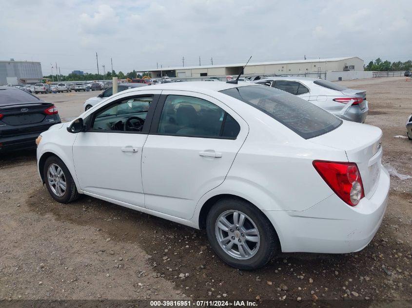 2012 Chevrolet Sonic 2Ls VIN: 1G1JA5SH5C4153898 Lot: 39816951