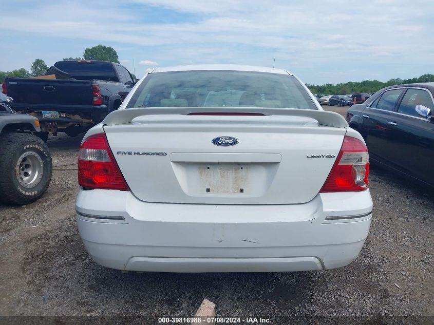 2006 Ford Five Hundred Limited VIN: 1FAFP25166G106770 Lot: 39816988