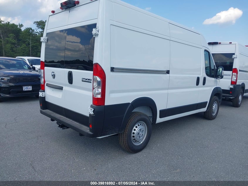 2024 Ram Promaster 2500 Tradesman High Roof 136 Wb W/Pass Seat VIN: 3C6LRVCGXRE146247 Lot: 39816992