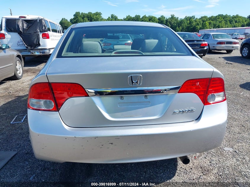 2009 Honda Civic Lx VIN: 1HGFA16529L018707 Lot: 39816999