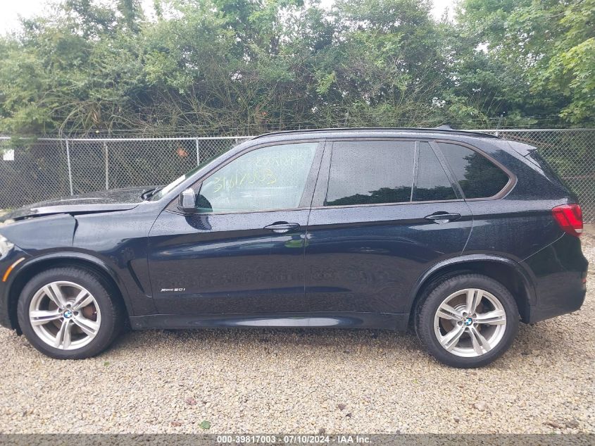 2015 BMW X5 xDrive50I VIN: 5UXKR6C54F0J75741 Lot: 39817003