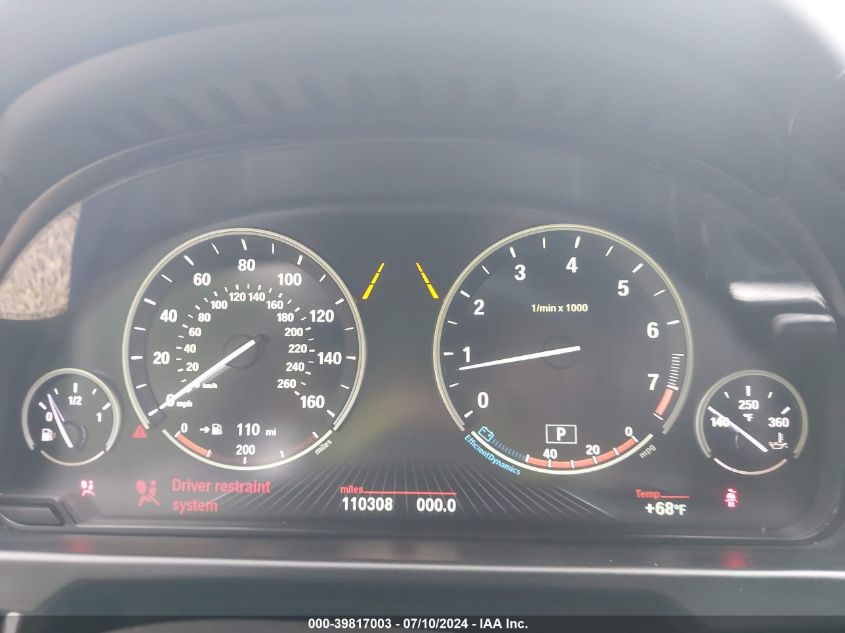 2015 BMW X5 xDrive50I VIN: 5UXKR6C54F0J75741 Lot: 39817003