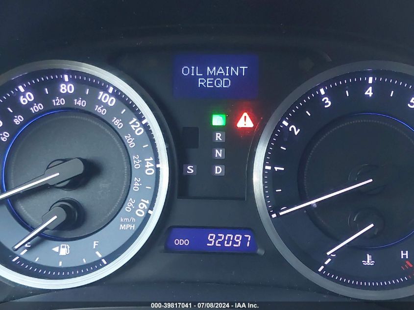 2012 Lexus Is 250 VIN: JTHBF5C29C5168663 Lot: 39817041