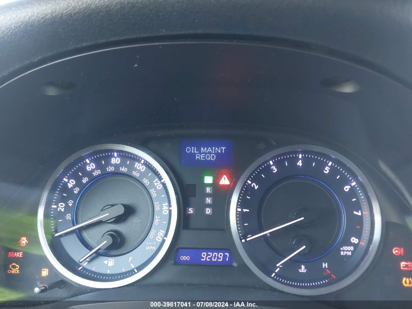 2012 Lexus Is 250 VIN: JTHBF5C29C5168663 Lot: 39817041