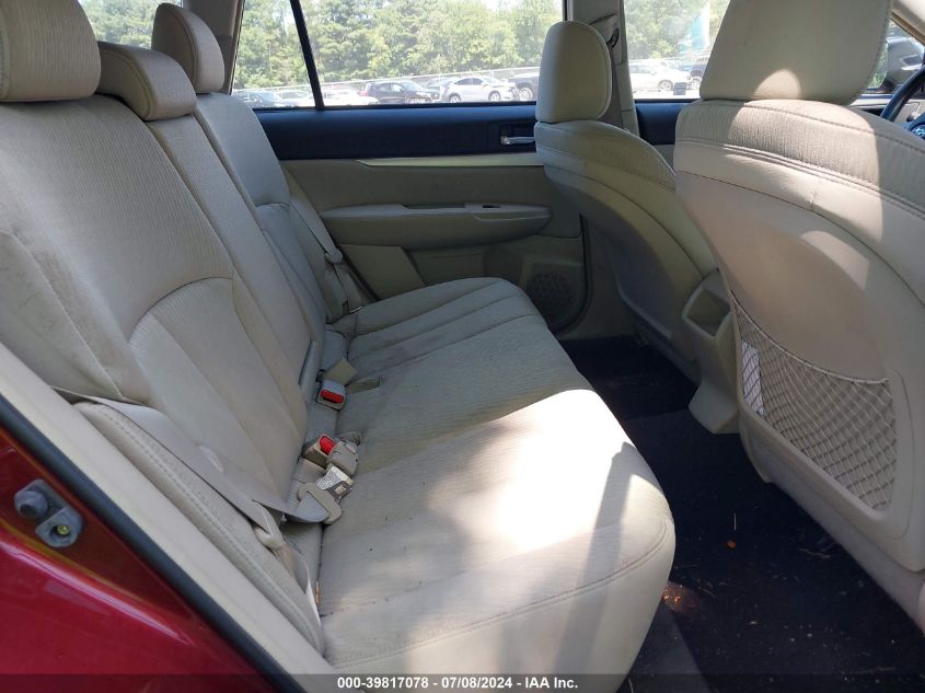 2011 Subaru Outback 2.5I VIN: 4S4BRBAC1B3443841 Lot: 39817078