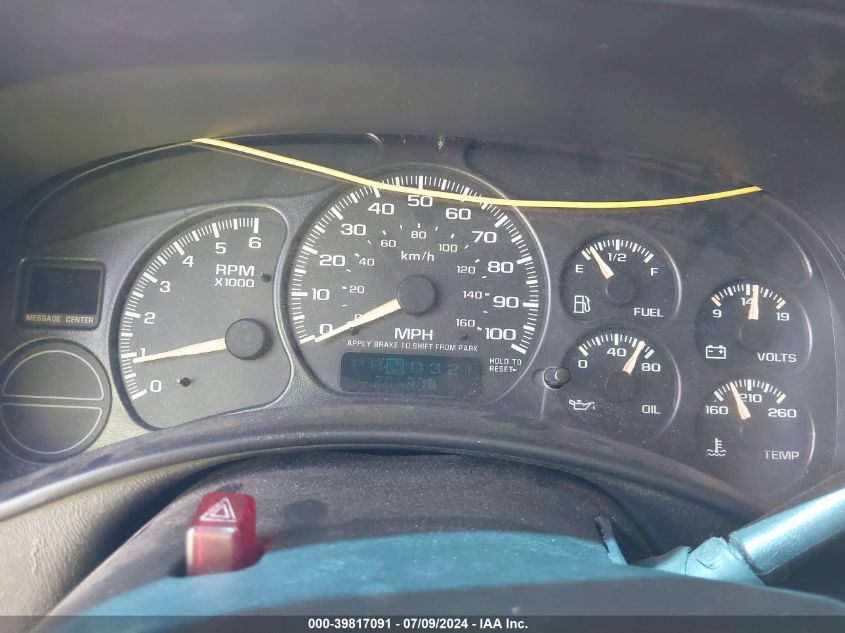 2002 Chevrolet Tahoe Ls VIN: 1GNEC13Z52R150527 Lot: 39817091