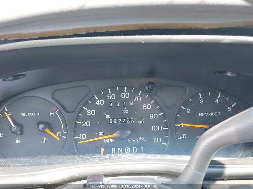 1998 Ford Taurus Se VIN: 1FAFP57U8WG113681 Lot: 39817096