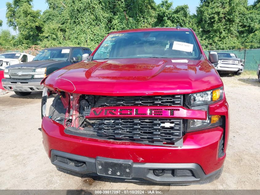 2021 Chevrolet Silverado 1500 Custom VIN: 3GCPYBEK4MG167055 Lot: 39817097