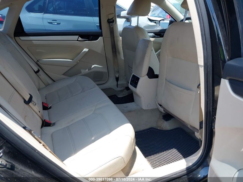 2013 Volkswagen Passat 2.5L Se VIN: 1VWBP7A36DC092108 Lot: 39817098