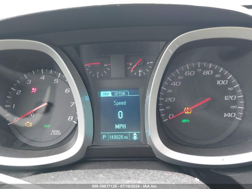 2016 Chevrolet Equinox Lt VIN: 2GNALCEK2G1138457 Lot: 39817128