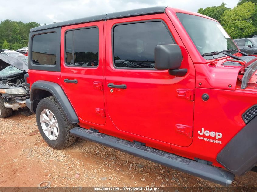 2021 Jeep Wrangler Unlimited Sport VIN: 1C4HJXDG1MW630273 Lot: 39817129