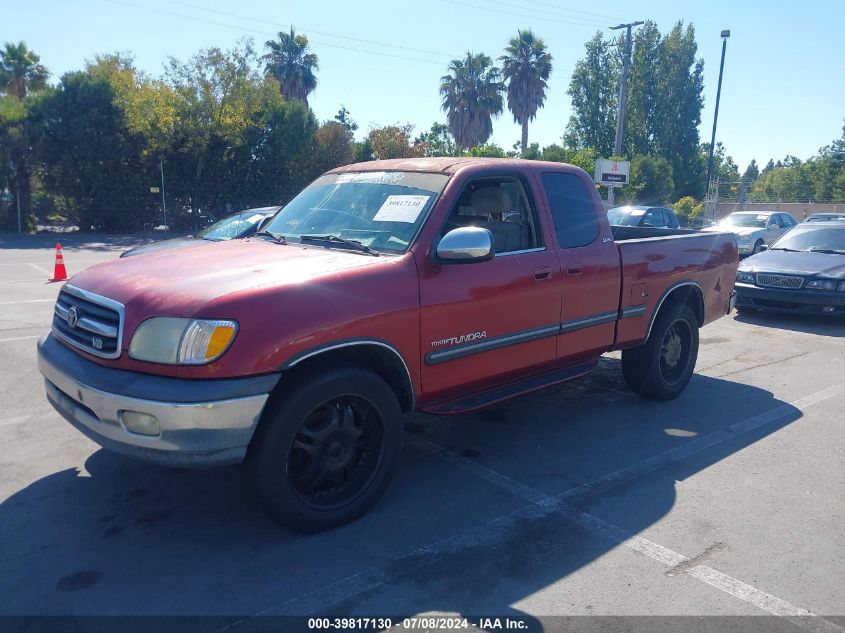 2002 Toyota Tundra Sr5 V8 VIN: 5TBRT34122Z326684 Lot: 39817130