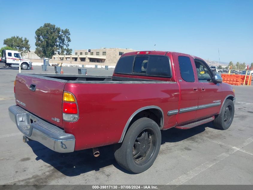 2002 Toyota Tundra Sr5 V8 VIN: 5TBRT34122Z326684 Lot: 39817130