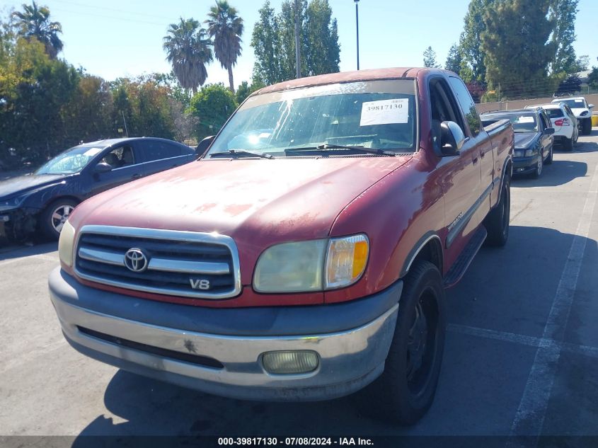 2002 Toyota Tundra Sr5 V8 VIN: 5TBRT34122Z326684 Lot: 39817130