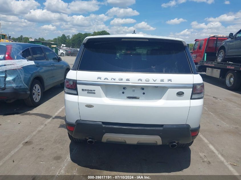 2015 Land Rover Range Rover Sport 3.0L V6 Supercharged Hse VIN: SALWR2VF2FA513691 Lot: 39817191